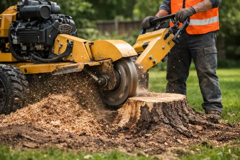 How to Remove a Stump With a Stump Grinder