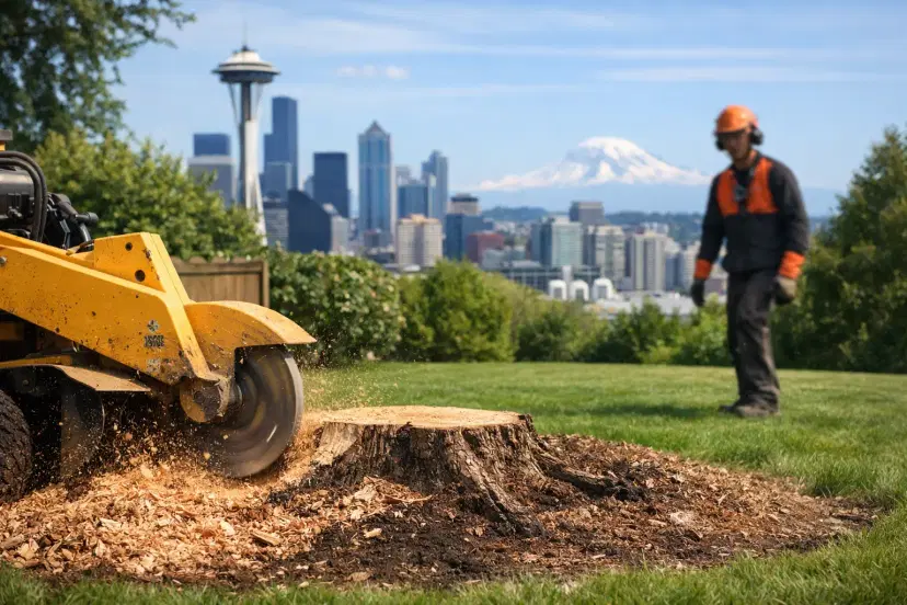 Stump Grinding for Safer, Usable Seattle Yards