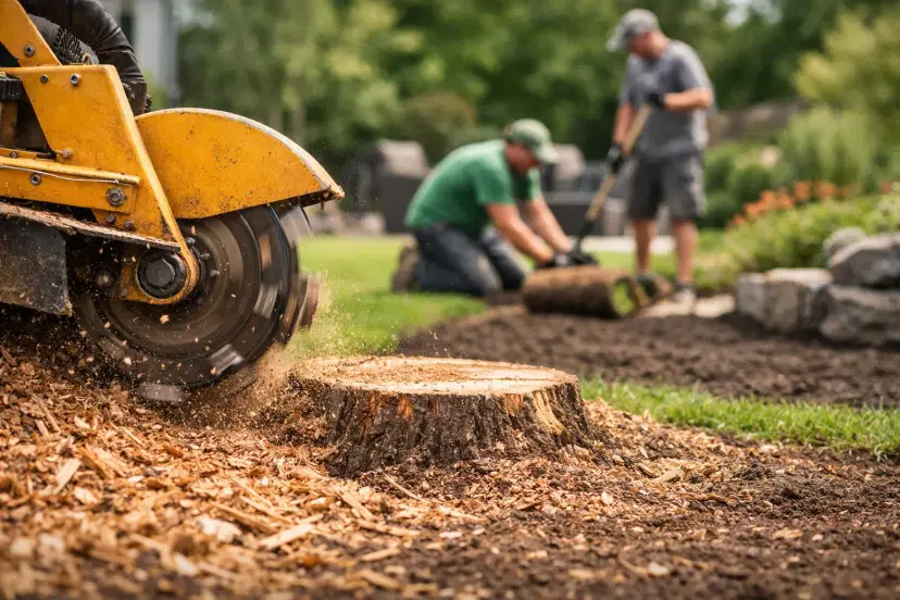 When Stump Grinding Before Landscaping Pays